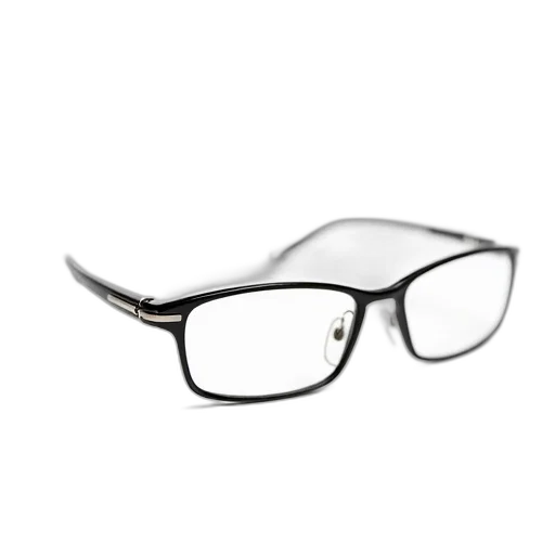 3d render, photorealistic, pair, black-framed transparent PNG cut-out