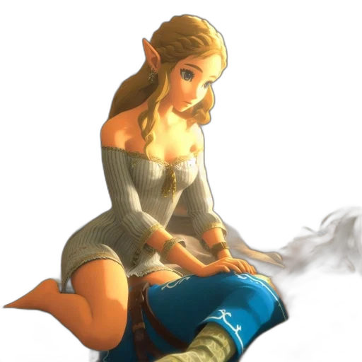 dress, sword, dragon, staff transparent PNG cut-out