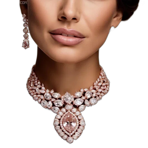 jewelry, crown, face, photorealistic transparent PNG cut-out