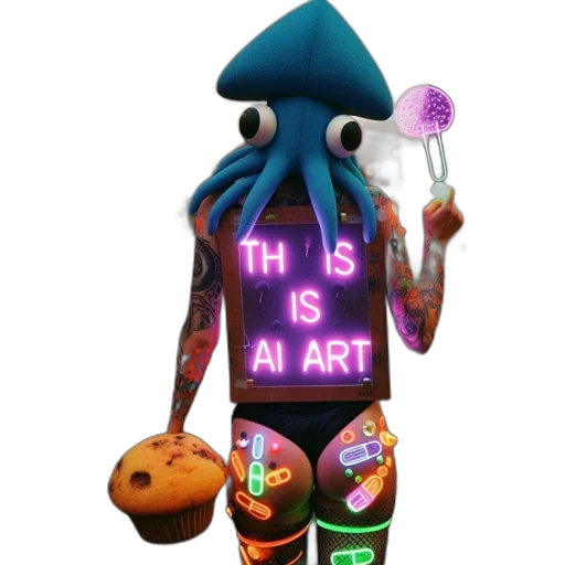 robot, creature, dress, staff transparent PNG cut-out