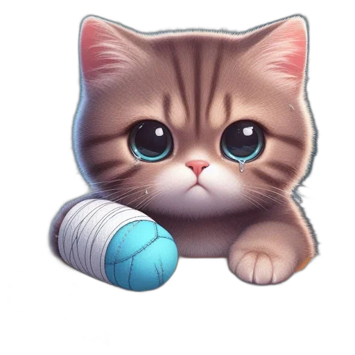 animal, staff, pixel art, photorealistic transparent PNG cut-out