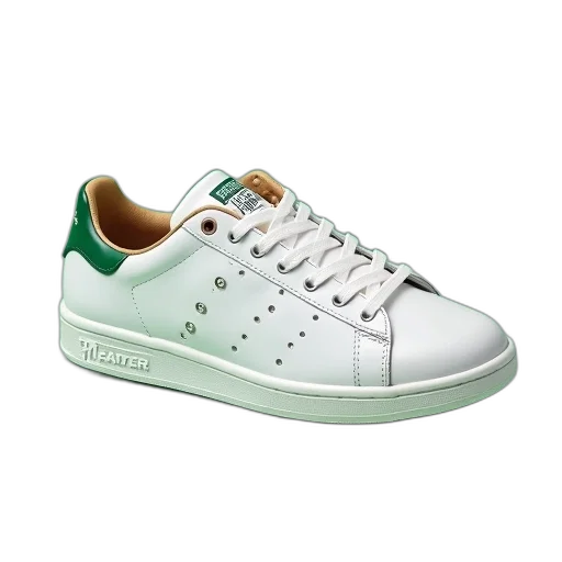 shoes, green, white, stan transparent PNG cut-out