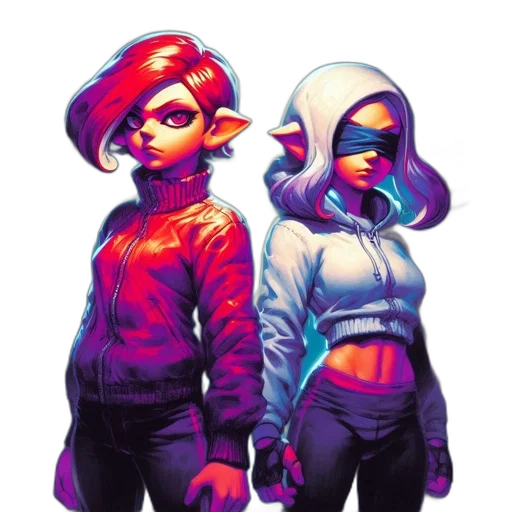 jacket, concept art, comic book art, pixel art transparent PNG cut-out