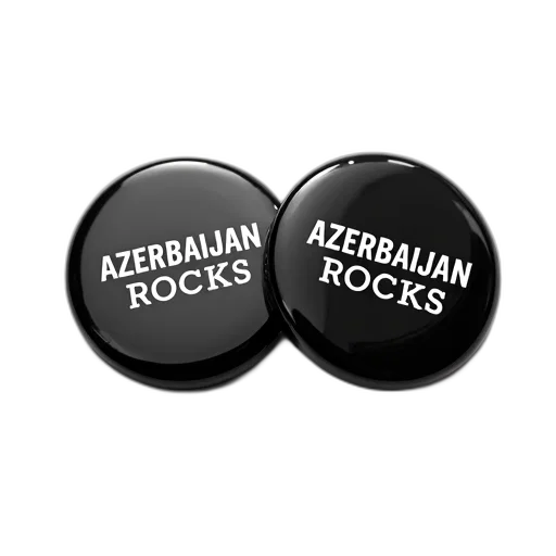 two, round, black, buttons transparent PNG cut-out