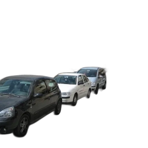 car, 3d render, photorealistic, busy transparent PNG cut-out