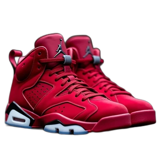 shoes, 3d render, photorealistic, red transparent PNG cut-out