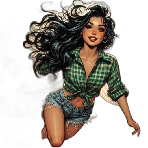comic book art, fantasy art, concept art, photorealistic transparent PNG cut-out
