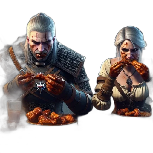 food, concept art, fantasy art, 3d render transparent PNG cut-out
