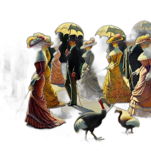umbrella, concept art, watercolor, fantasy art transparent PNG cut-out