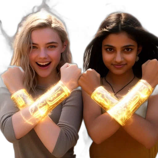 jewelry, golden, two, young transparent PNG cut-out