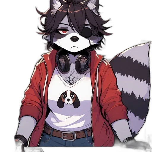 staff, jacket, animal, mask transparent PNG cut-out