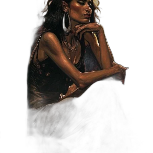 jewelry, face, dress, staff transparent PNG cut-out