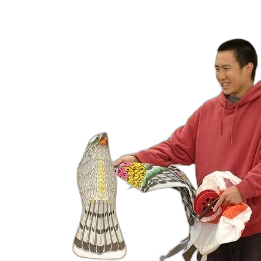 shoes, staff, jacket, weapon transparent PNG cut-out
