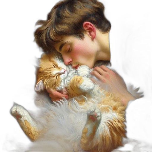 animal, creature, oil painting, photorealistic transparent PNG cut-out