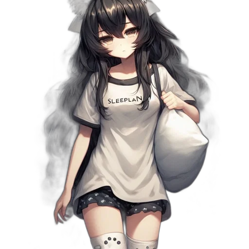 dress, staff, creature, hat transparent PNG cut-out