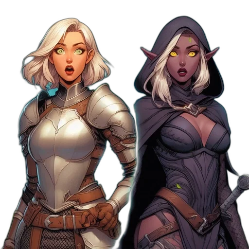 concept art, comic book art, fantasy art, pixel art transparent PNG cut-out