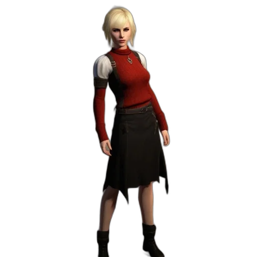 staff, jacket, dress, 3d render transparent PNG cut-out