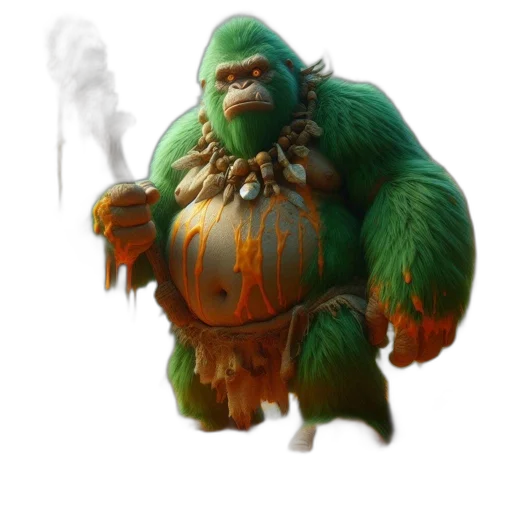 staff, creature, animal, concept art transparent PNG cut-out