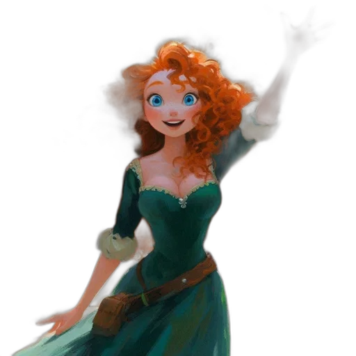 dress, crown, staff, concept art transparent PNG cut-out