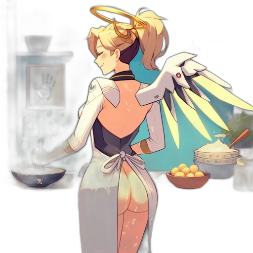 dress, staff, bottle, crown transparent PNG cut-out