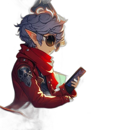dragon, staff, weapon, jacket transparent PNG cut-out