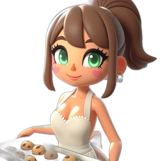food, jewelry, dress, 3d render transparent PNG cut-out