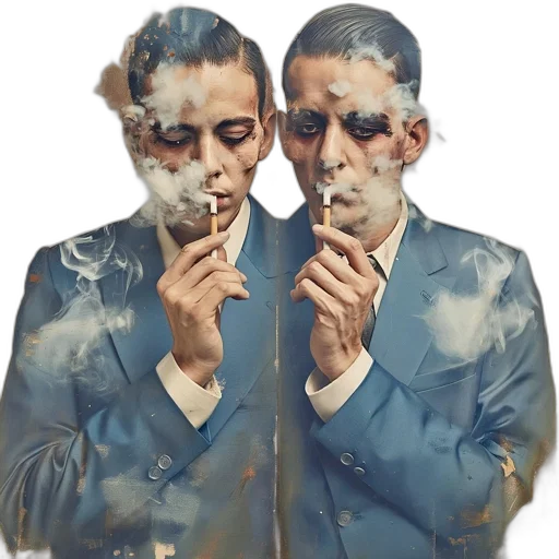 mask, face, jacket, staff transparent PNG cut-out