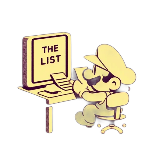staff, furniture, concept art, illustrated transparent PNG cut-out