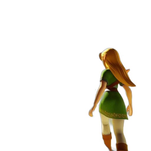 dress, hair, bottle, staff transparent PNG cut-out