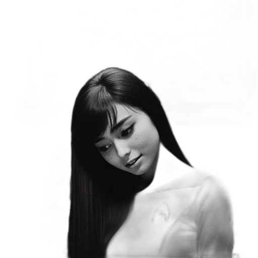 face, dress, hair, robot transparent PNG cut-out