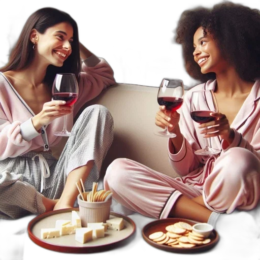 two, women, sit, couch transparent PNG cut-out