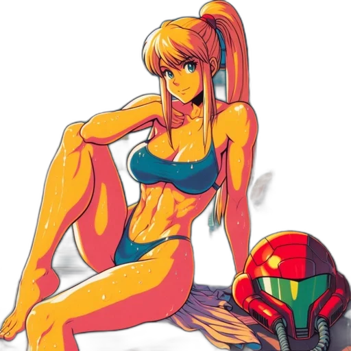 robot, vaporwave, pixel art, concept art transparent PNG cut-out