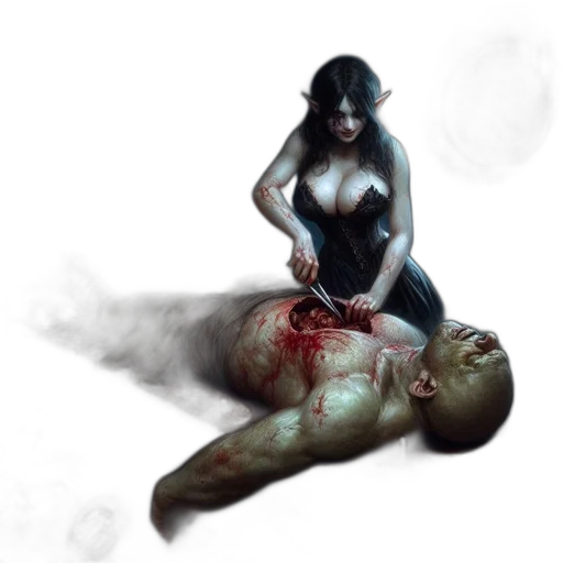 concept art, fantasy art, comic book art, photorealistic transparent PNG cut-out