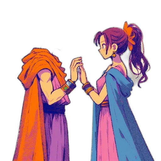 dress, crown, pixel art, concept art transparent PNG cut-out
