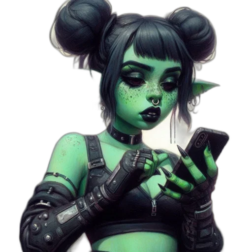 staff, fantasy art, concept art, cyberpunk transparent PNG cut-out