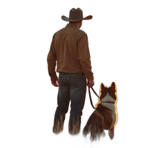 staff, animal, jacket, hat transparent PNG cut-out
