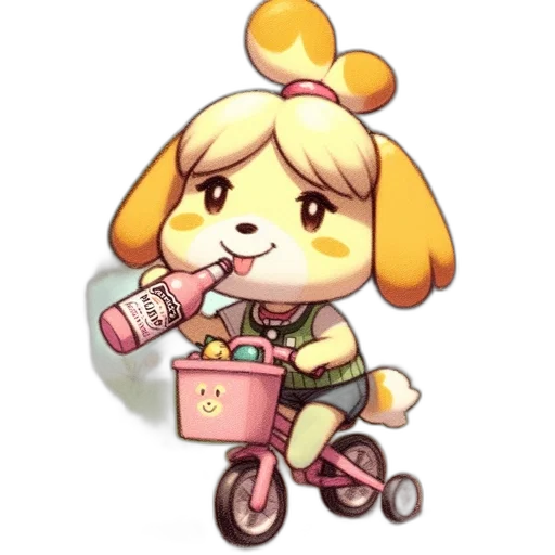 staff, animal, food, pixel art transparent PNG cut-out