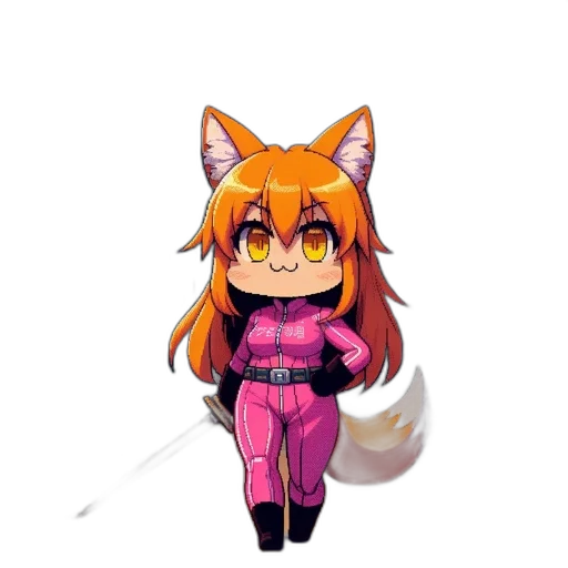 staff, animal, jacket, pixel art transparent PNG cut-out