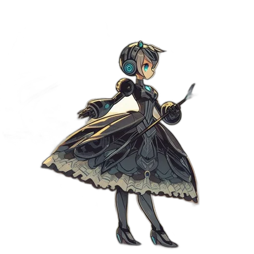 dress, staff, crown, mask transparent PNG cut-out