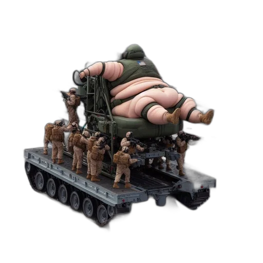 weapon, concept art, 3d render, inflatable transparent PNG cut-out