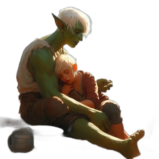 creature, mask, staff, concept art transparent PNG cut-out