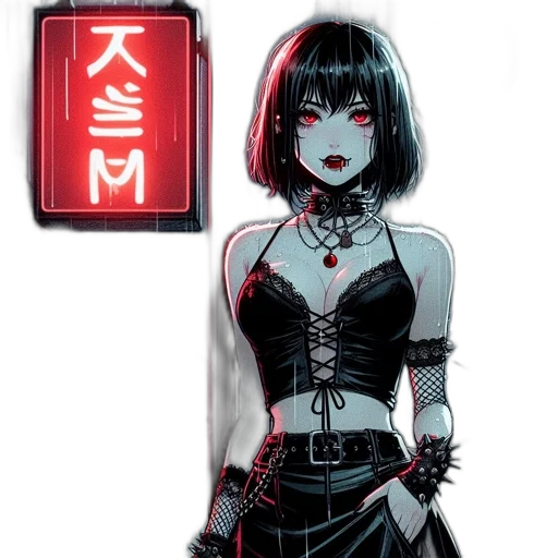 dress, robot, jewelry, comic book art transparent PNG cut-out