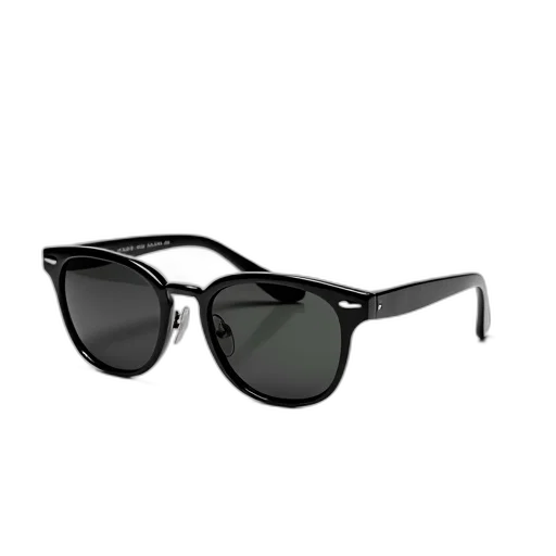 3d render, pair, black, sunglasses transparent PNG cut-out