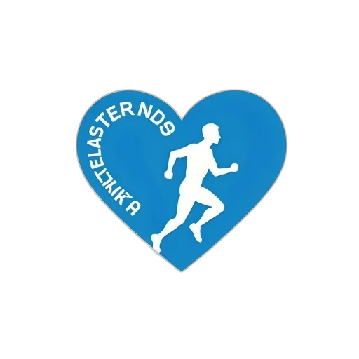 stylized, logo, featuring, blue transparent PNG cut-out