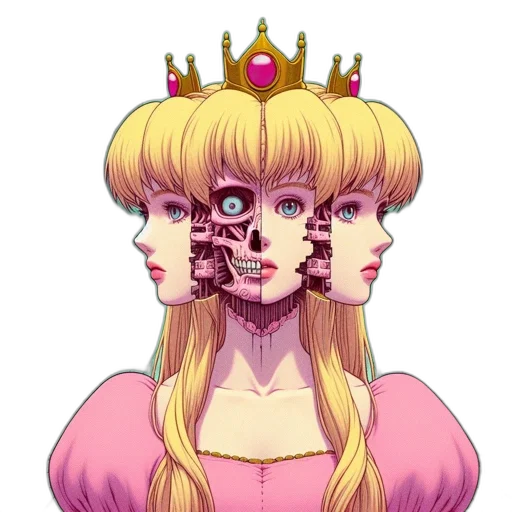 crown, face, mask, robot transparent PNG cut-out