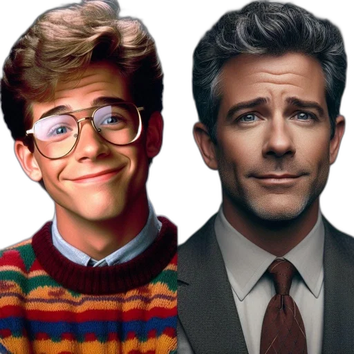 photorealistic, two, photos, same transparent PNG cut-out