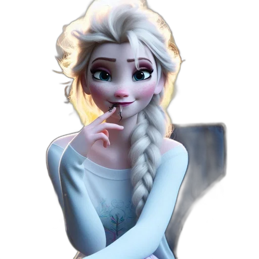 dress, face, 3d render, fantasy art transparent PNG cut-out