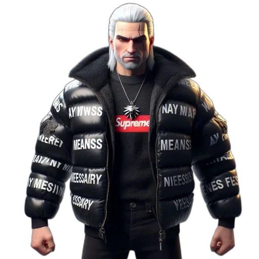 jacket, weapon, face, cyberpunk transparent PNG cut-out
