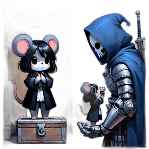 concept art, fantasy art, comic book art, 3d render transparent PNG cut-out