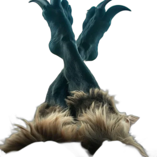 creature, dragon, animal, hair transparent PNG cut-out